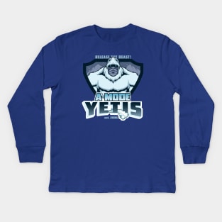 A-Mode Yetis Kids Long Sleeve T-Shirt